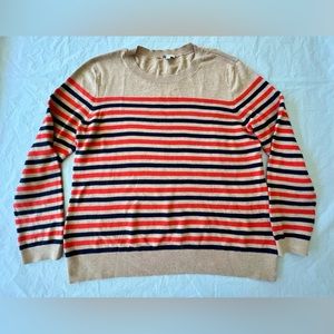 Talbots striped cotton sweater, size XL
